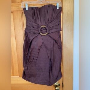 Alexia Admor Rich Chocolate Brown Dress- made in USA- worn once